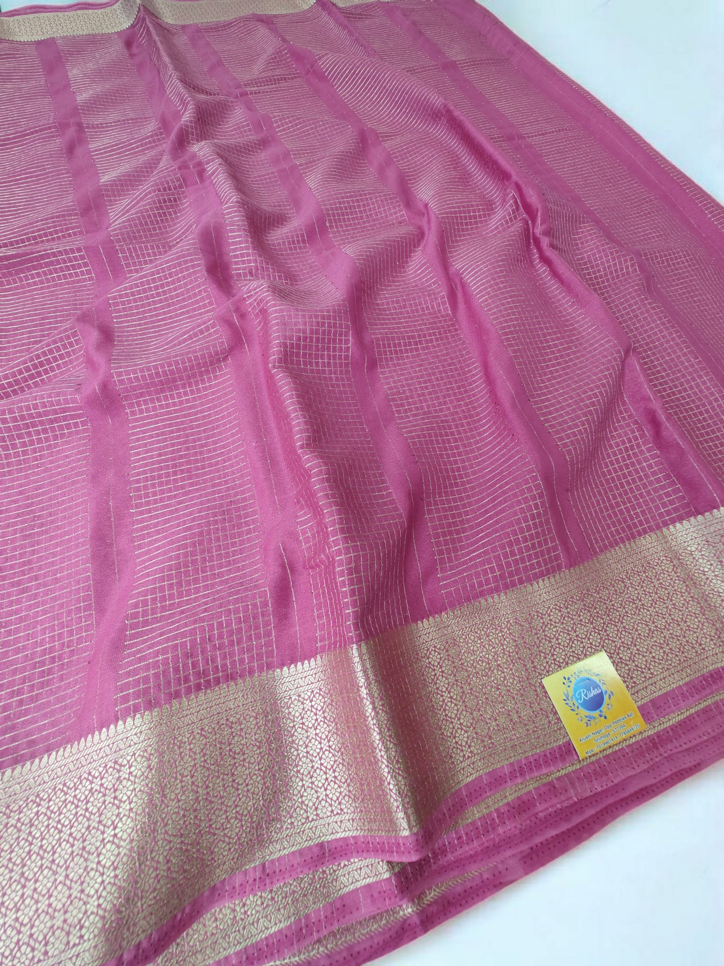 Pastle pink premium crepe silk