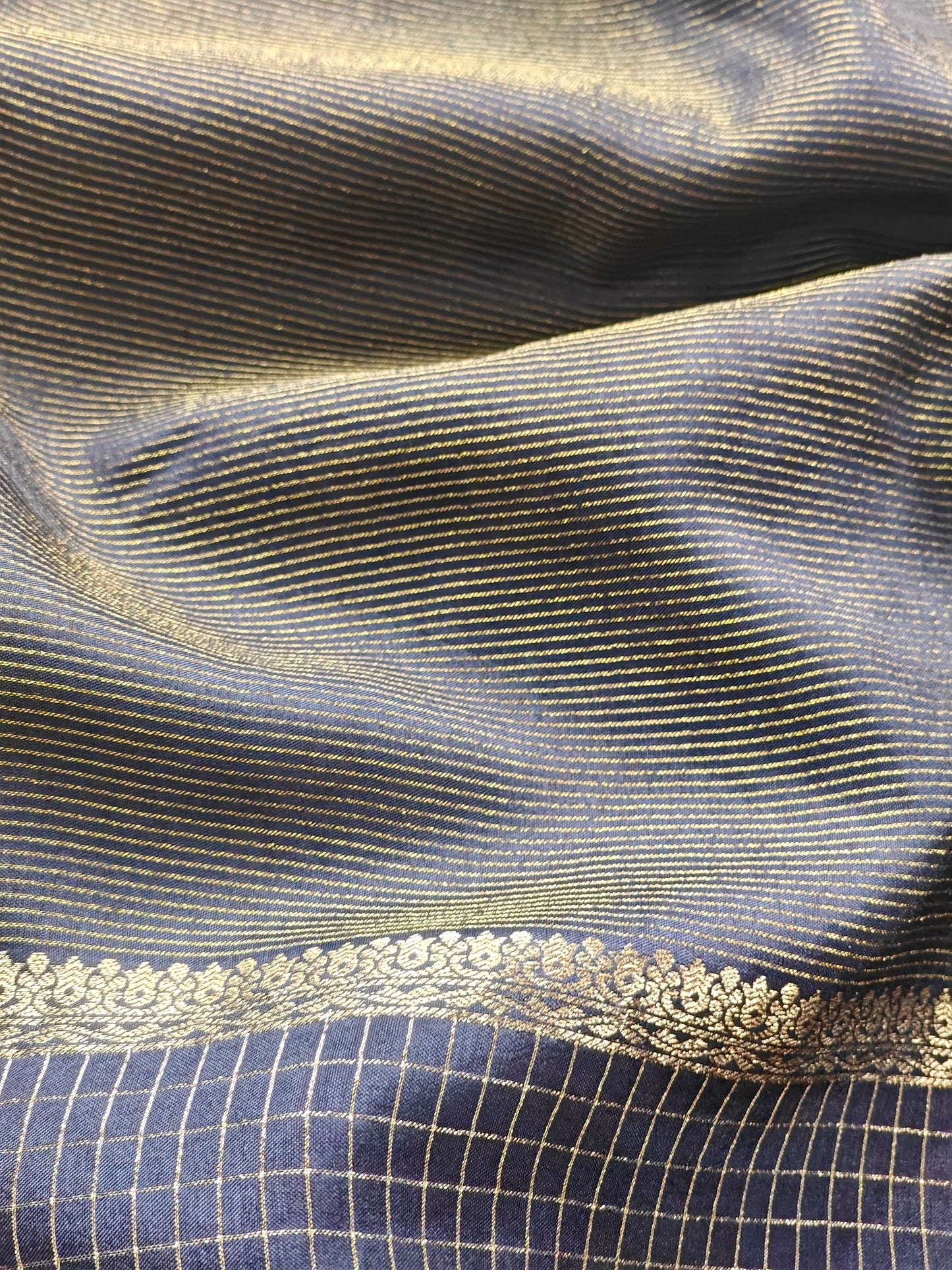 Coal black pure munga silk