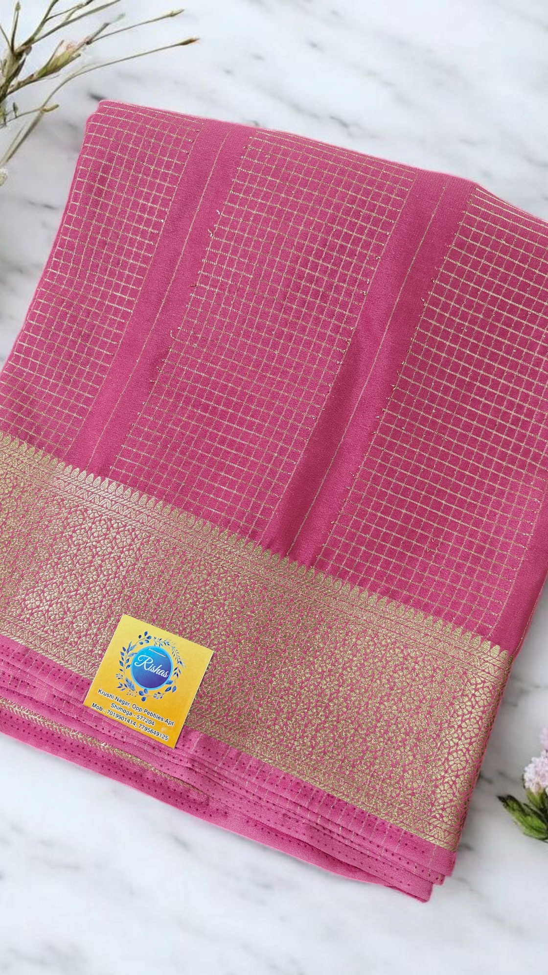 Pastle pink premium crepe silk