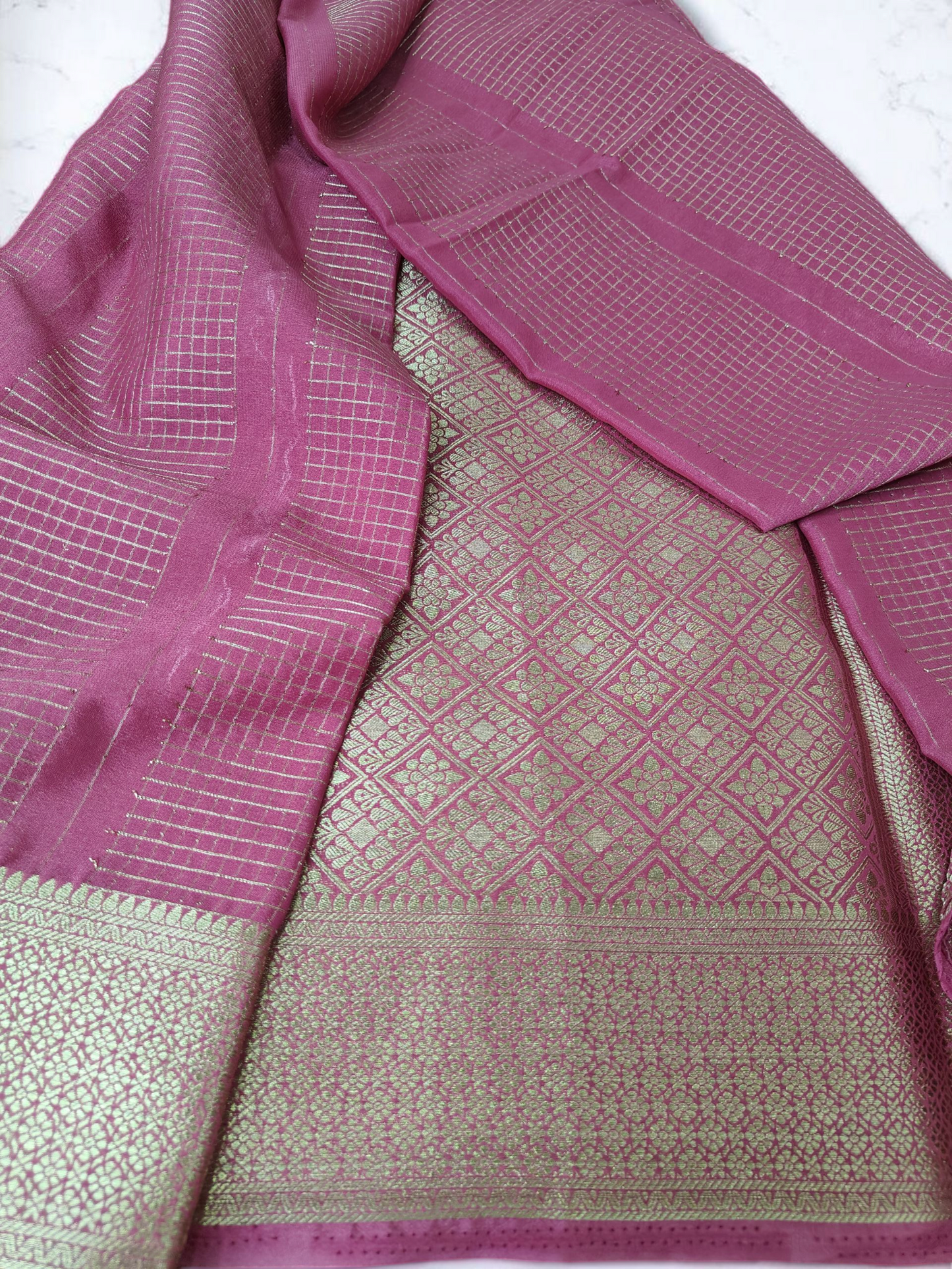 Pastle pink premium crepe silk