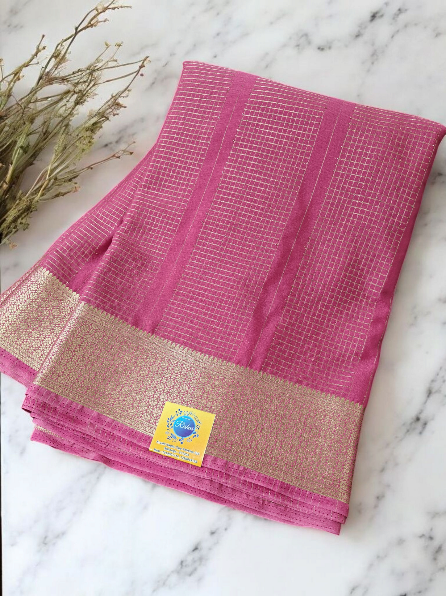 Pastle pink premium crepe silk