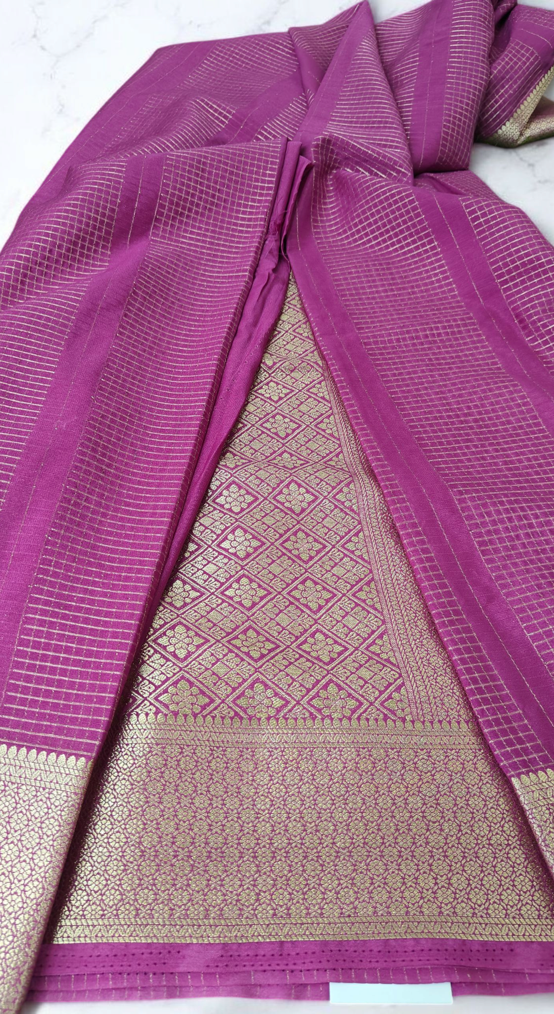 Dark Pink premium crepe silk