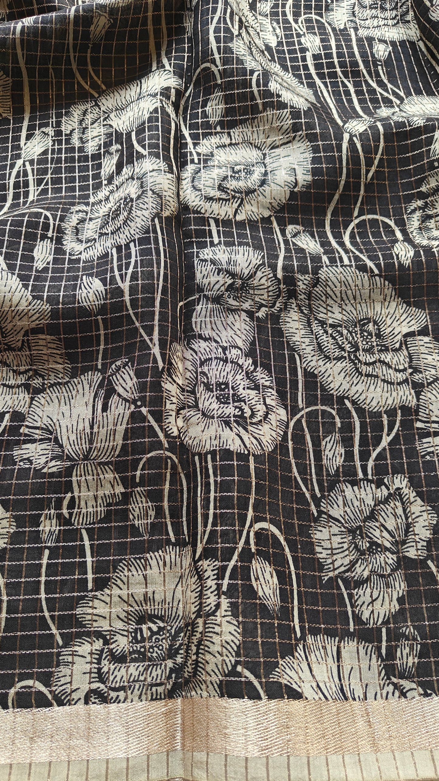 Black Pure Chinnon silk