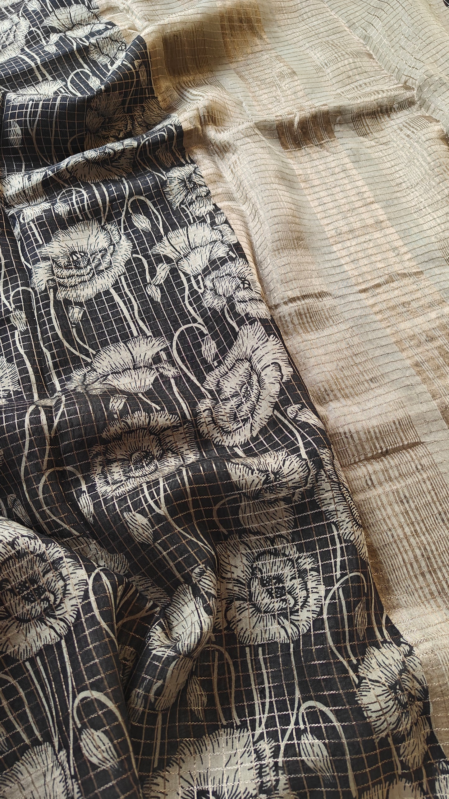 Black Pure Chinnon silk