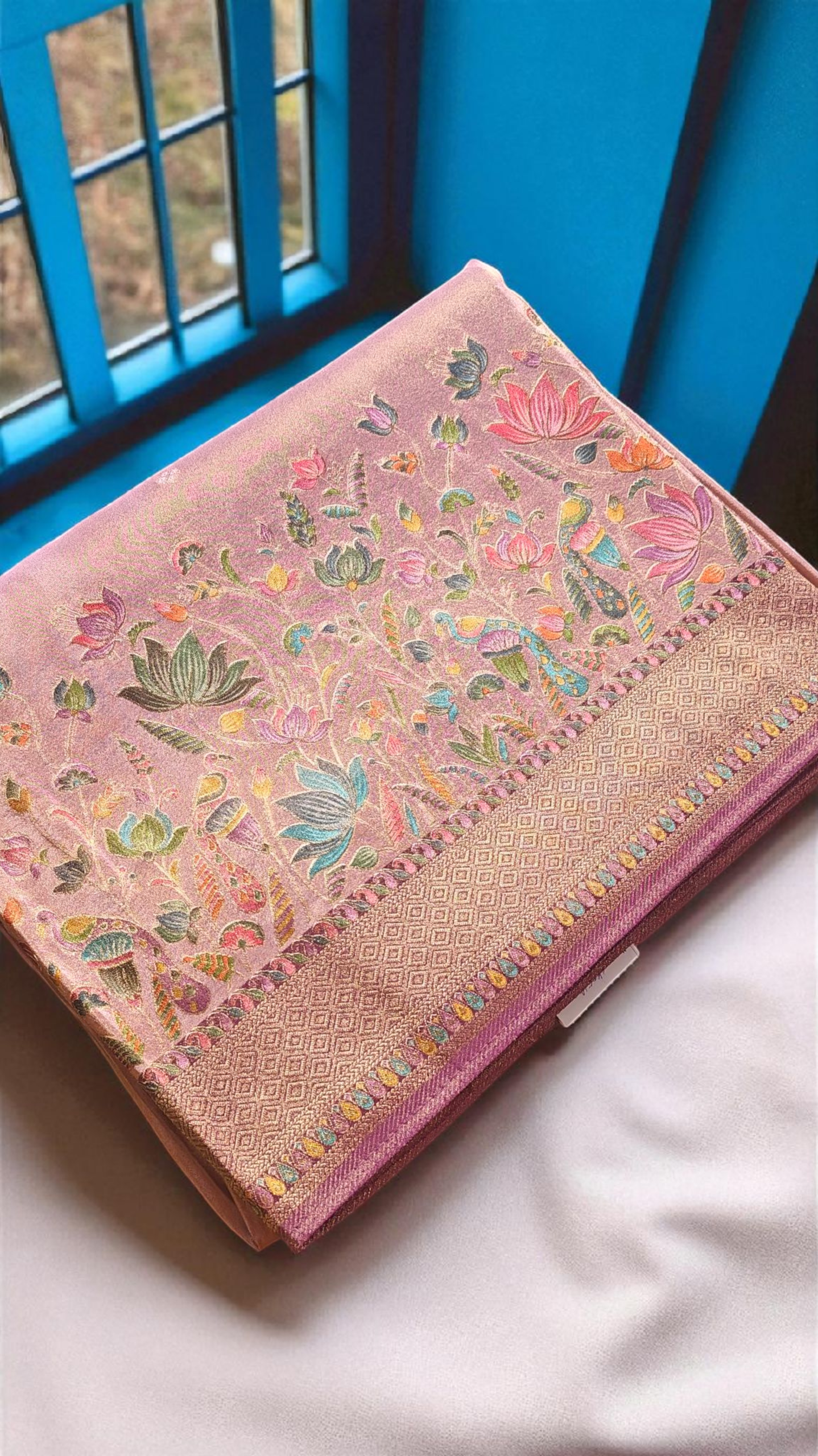 Lilac Pure soft tissue silk