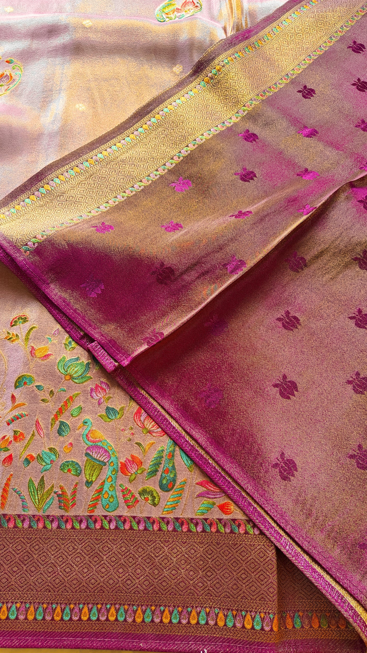 Lilac Pure soft tissue silk