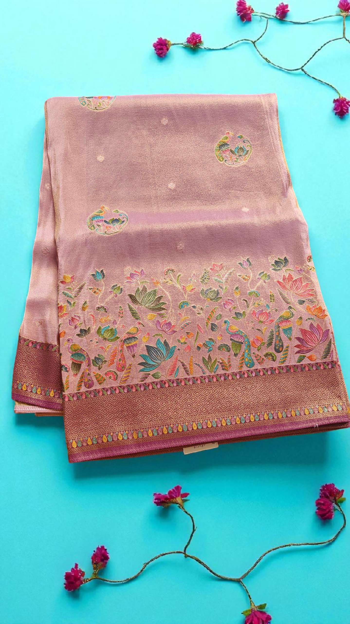 Lilac Pure soft tissue silk