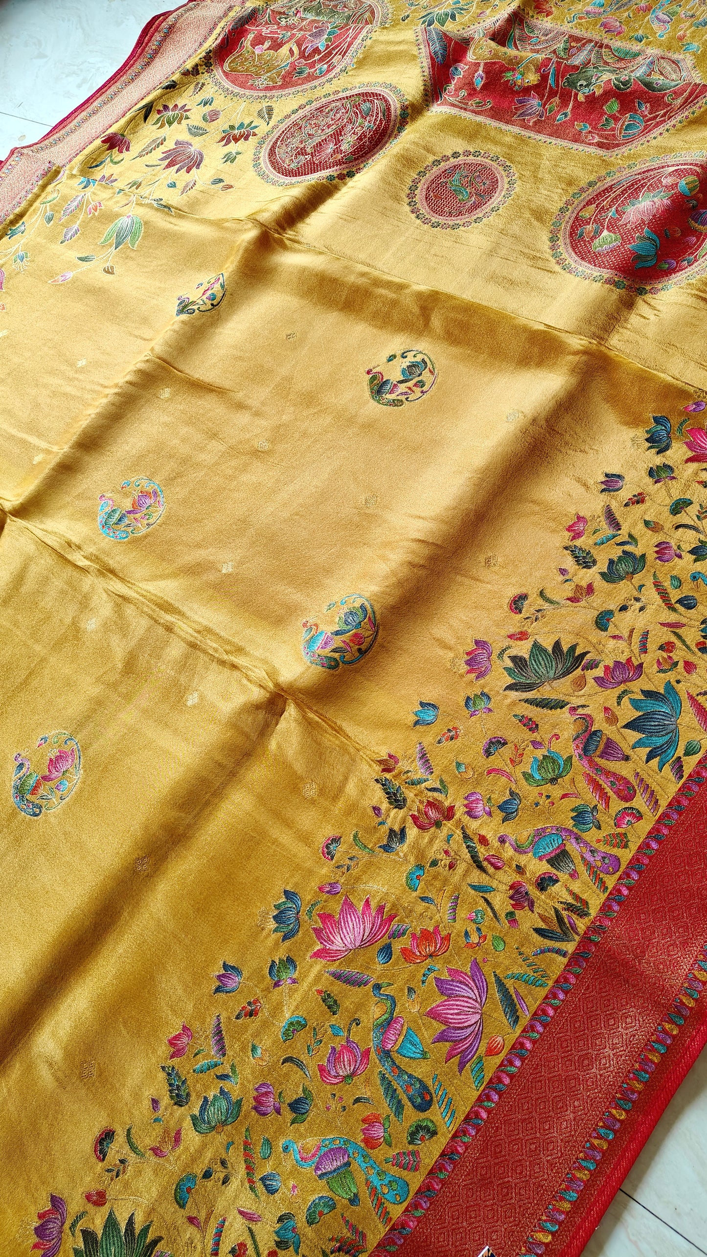 Golden Pure soft tissue silk