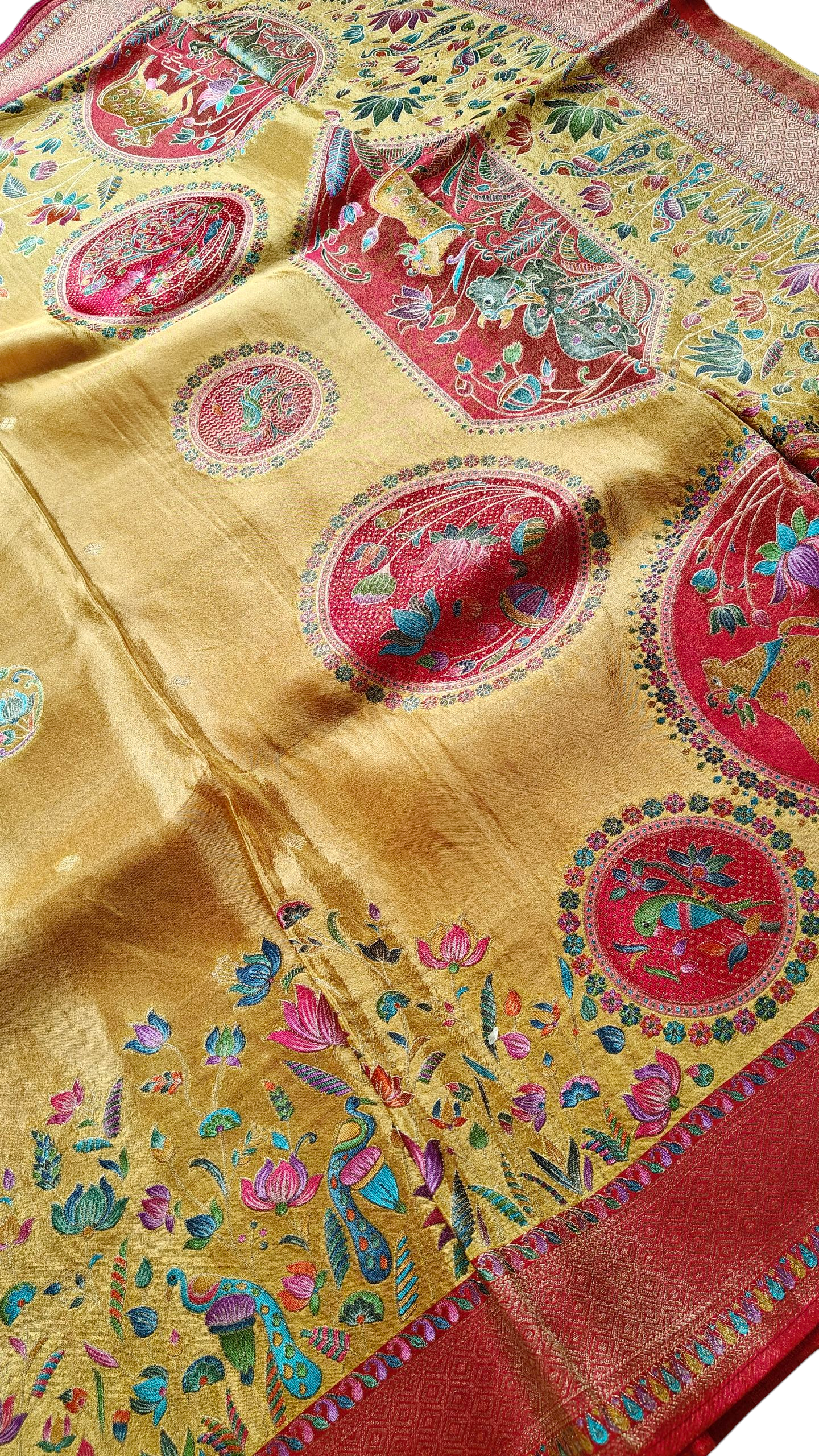 Golden Pure soft tissue silk