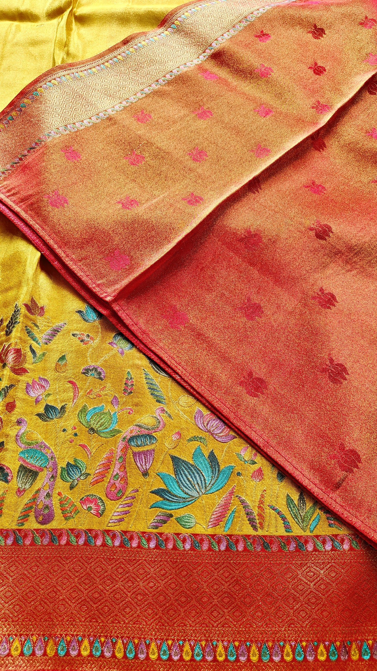 Golden Pure soft tissue silk