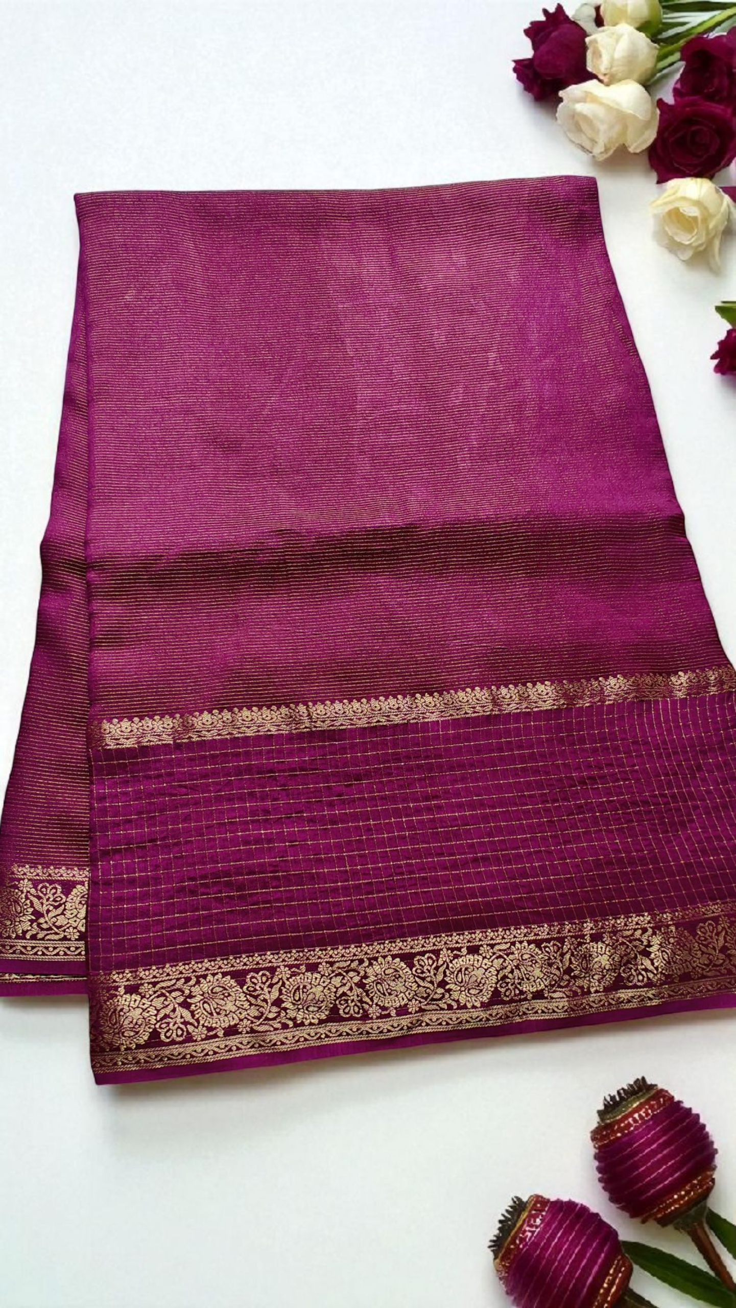 Deep Wine Pure munga silk
