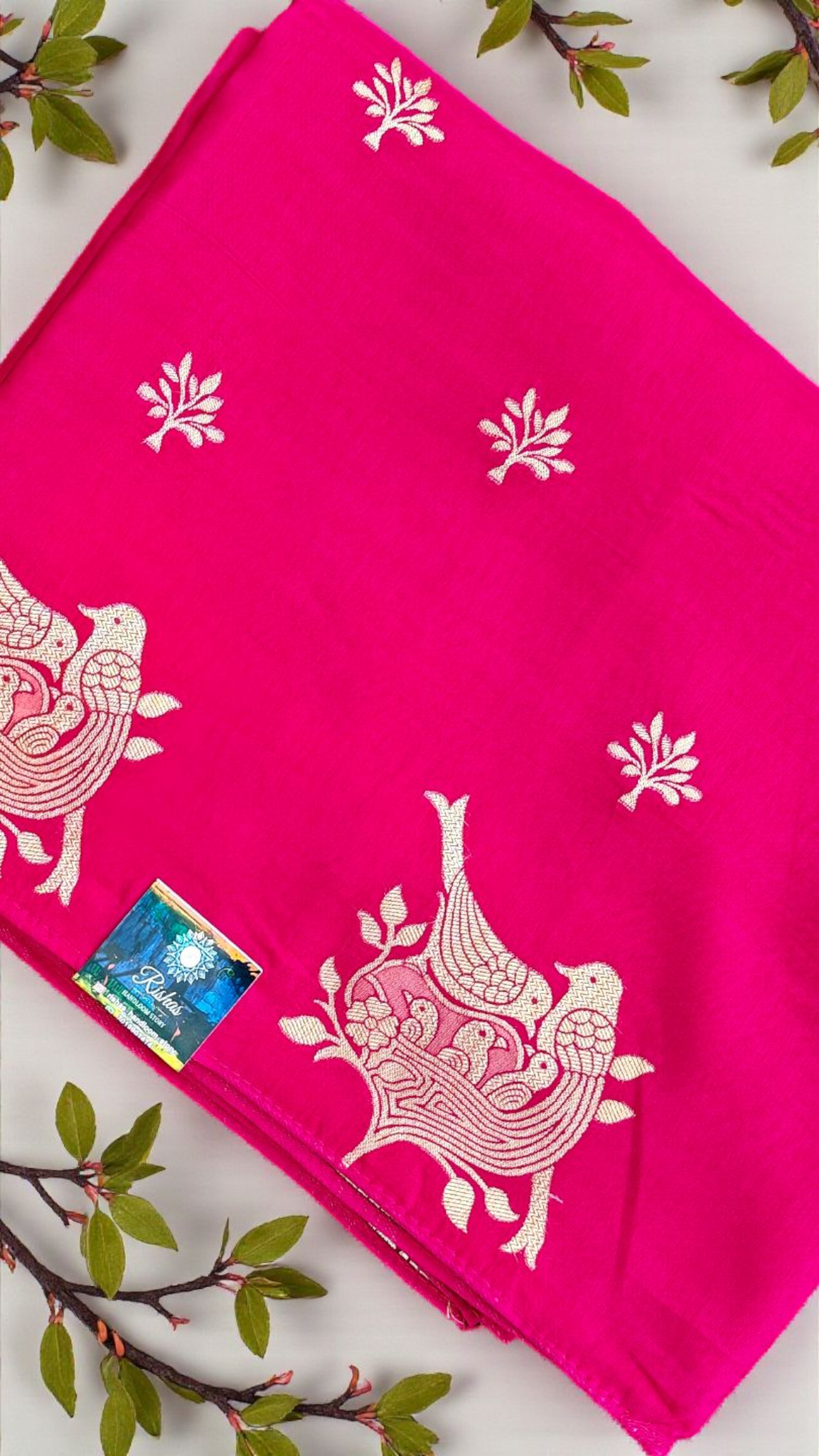 Rani pink premium katan silk