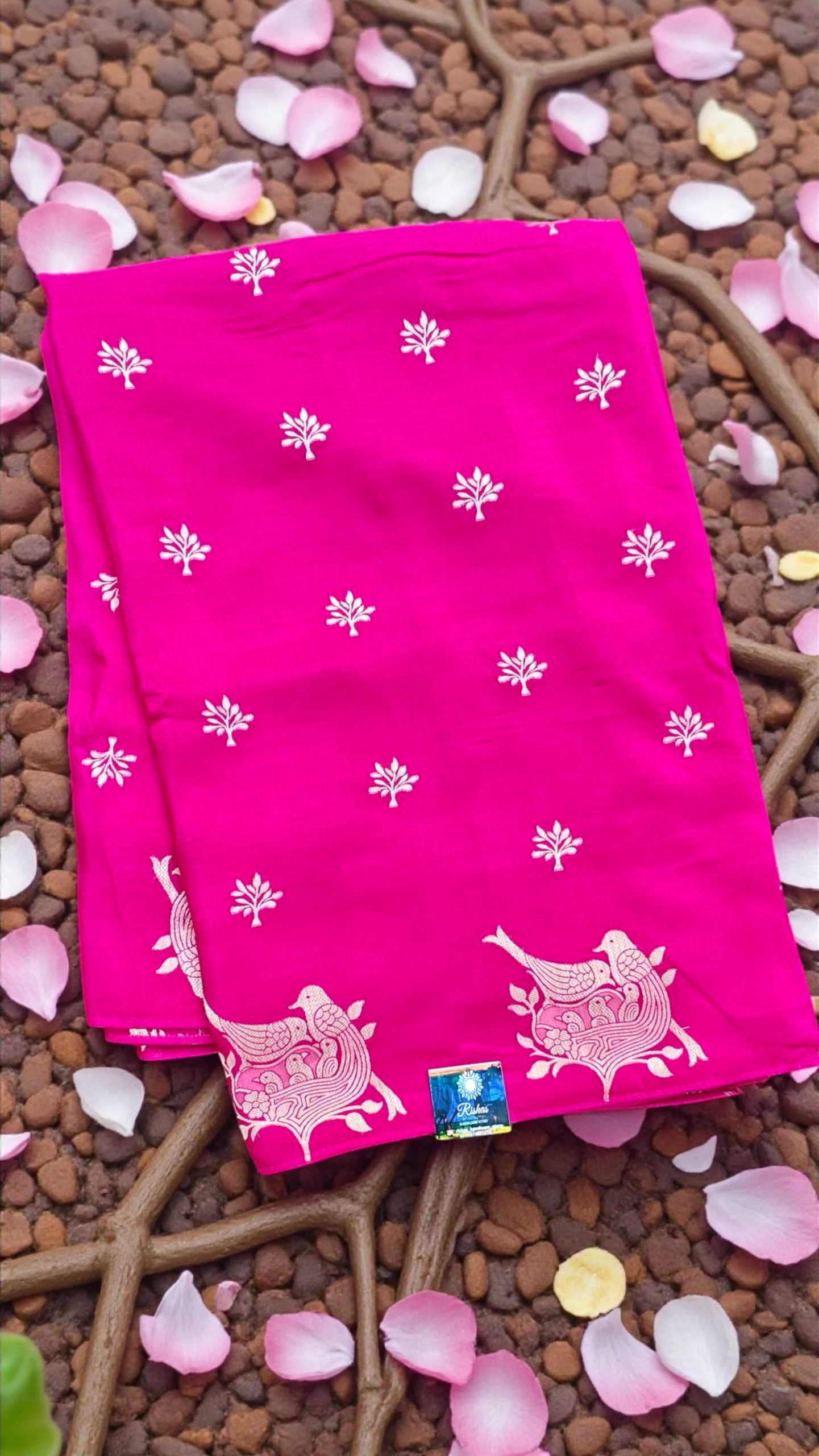Rani pink premium katan silk