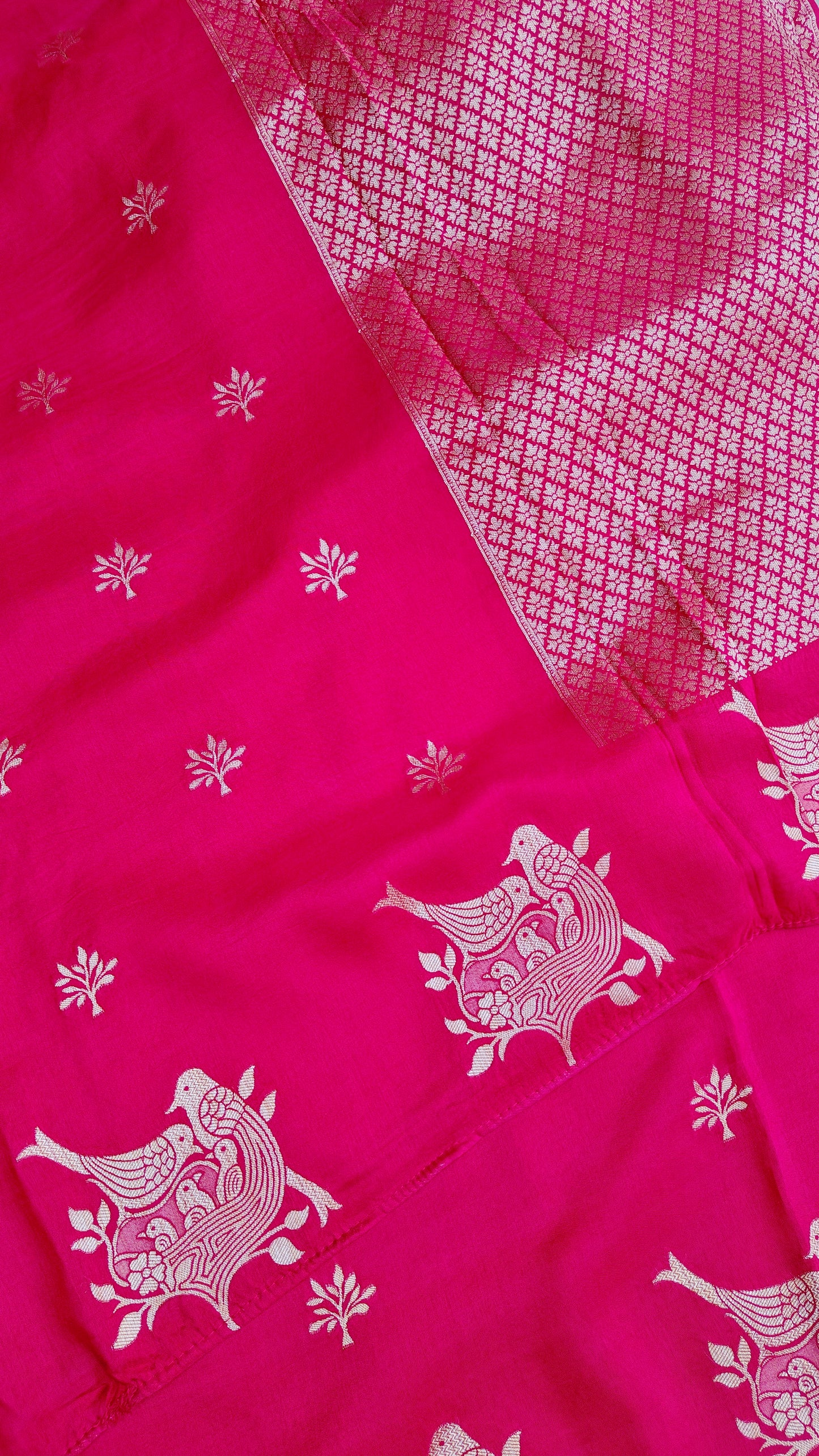 Rani pink premium katan silk