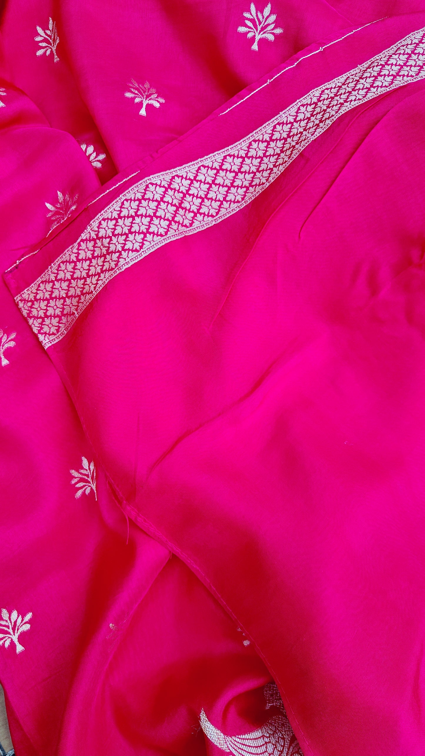 Rani pink premium katan silk