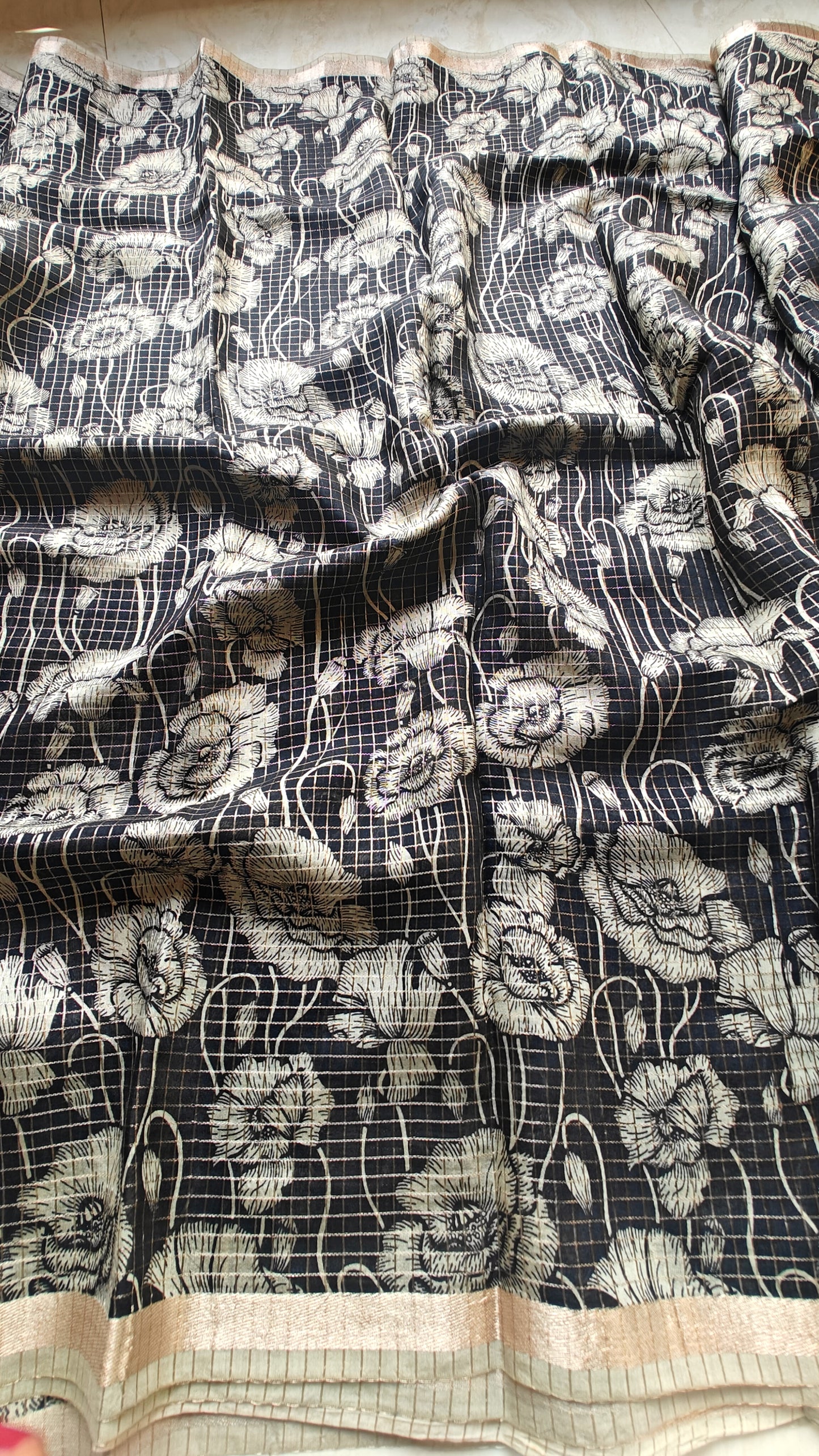 Black Pure Chinnon silk